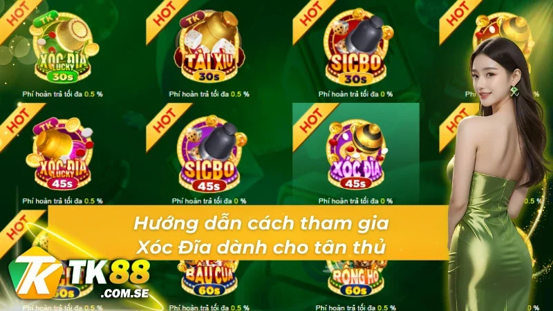 Cách tham gia Xóc Đĩa 45s dành cho thân thủ