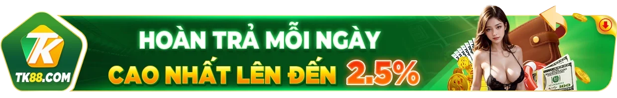 Hoàn trả mỗi ngày Tk88
